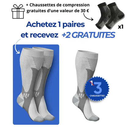 Santavya - Bas de contention pour des  jambes et des pieds sans douleur