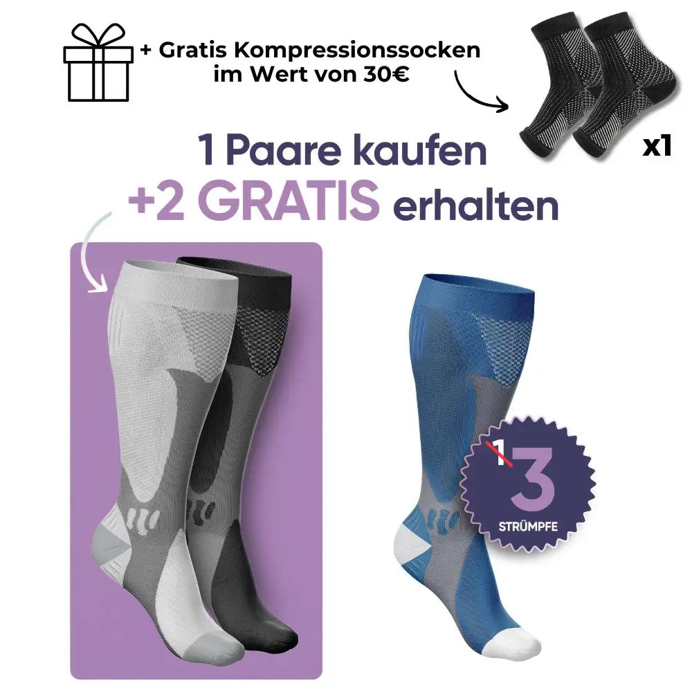 Santavya - Bas de contention pour des  jambes et des pieds sans douleur