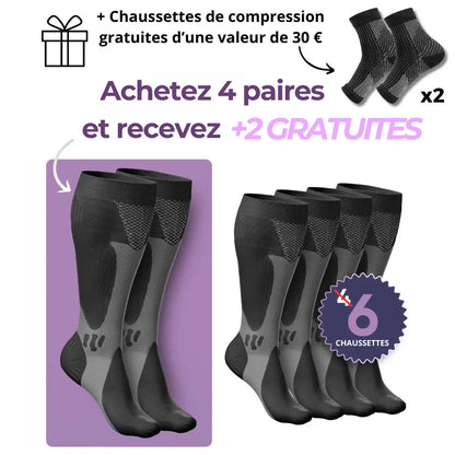 Santavya - Bas de contention pour des  jambes et des pieds sans douleur