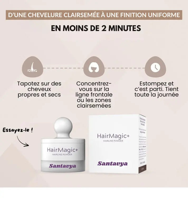 Poudre instantanée pour cheveux HairMagic+
