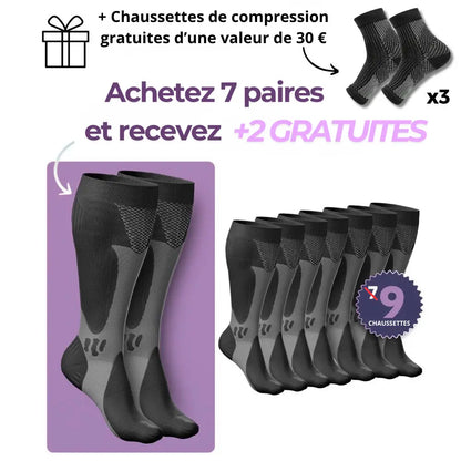 Santavya - Bas de contention pour des  jambes et des pieds sans douleur