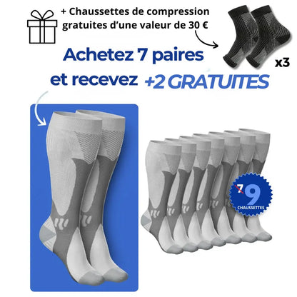 Santavya - Bas de contention pour des  jambes et des pieds sans douleur