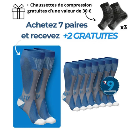 Santavya - Bas de contention pour des  jambes et des pieds sans douleur