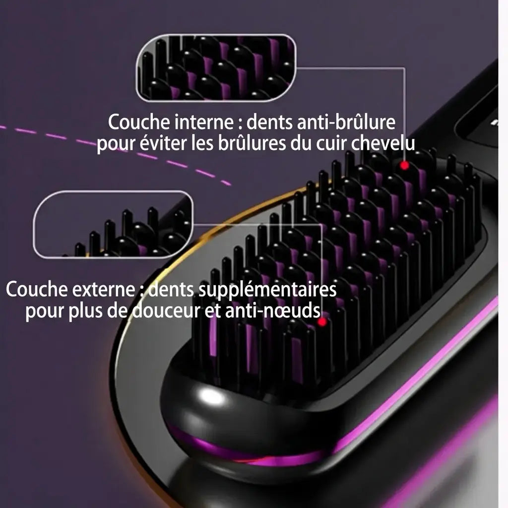 Brosse de coiffage pour cheveux courts