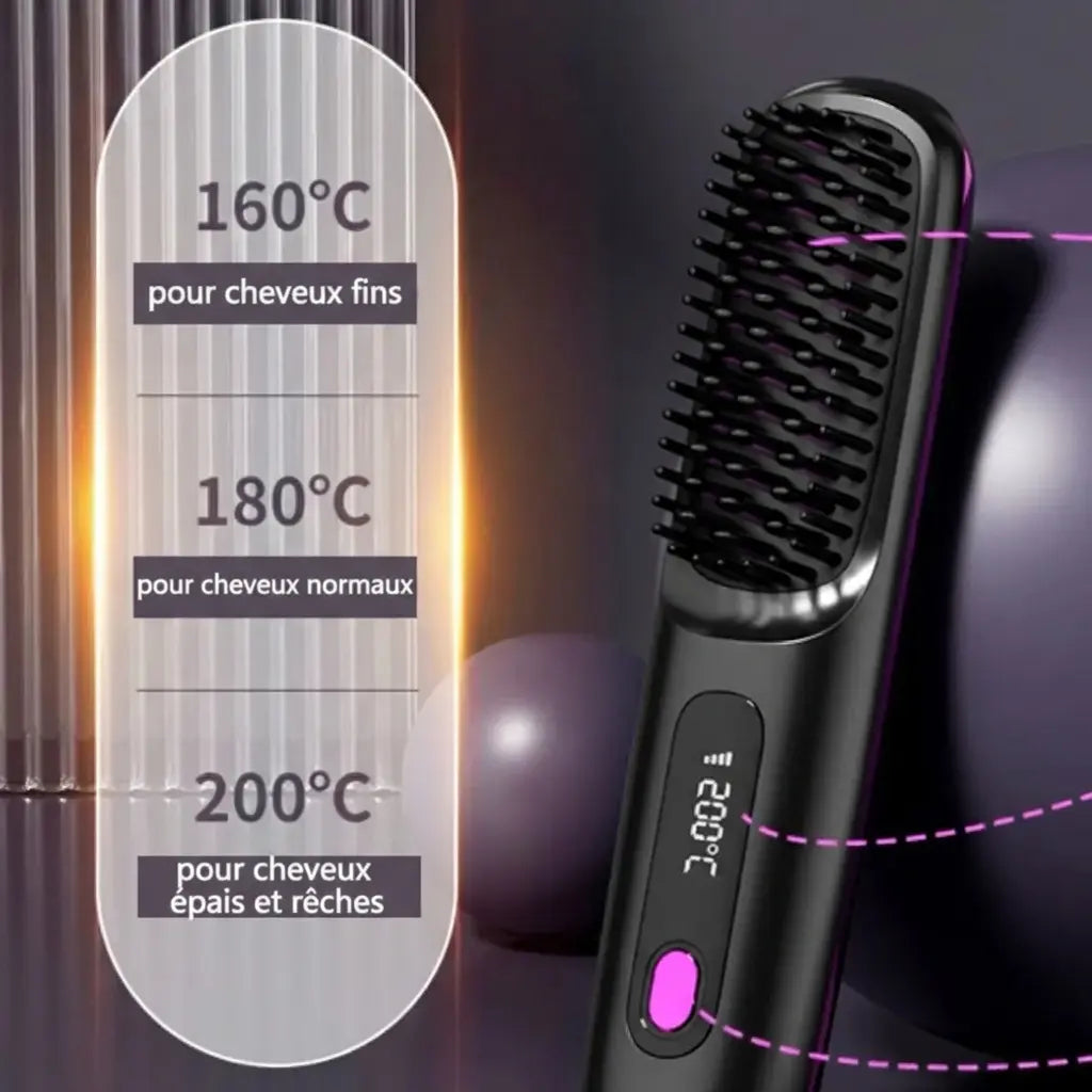 Brosse de coiffage pour cheveux courts