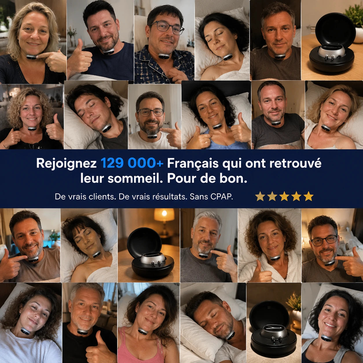 Santasleep Pro™ — Élimine les ronflements et l'apnée du sommeil