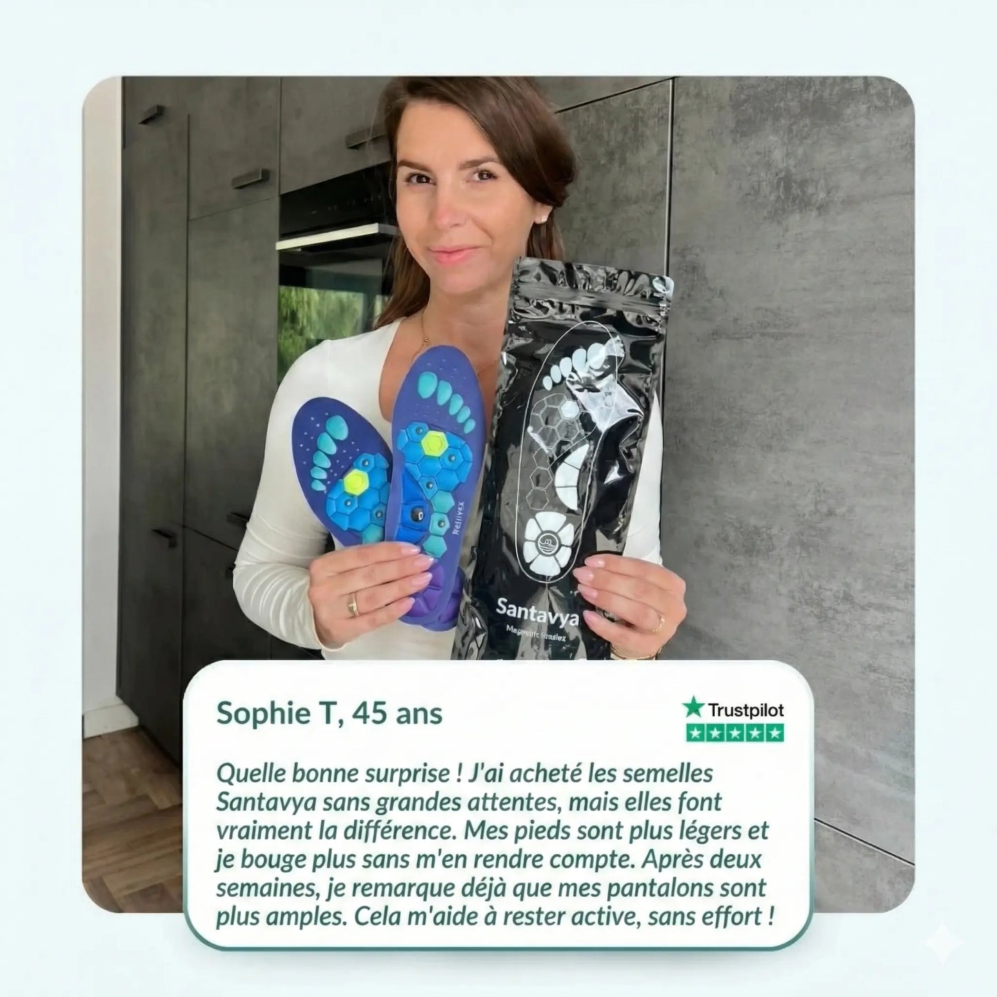 Semelles magnétiques Santavya™ | Perdez du poids à chaque pas