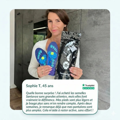 Semelles magnétiques Santavya™ | Perdez du poids à chaque pas