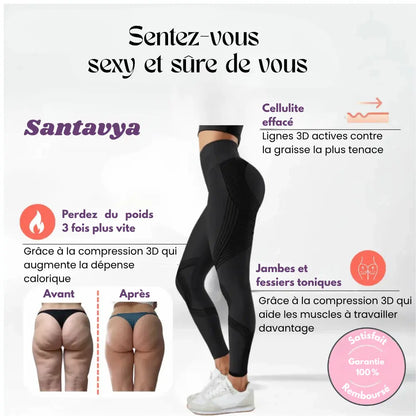 Leggings 3D Santavya – Redéfinissez votre silhouette sans effort