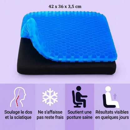 Coussin de siège en gel pur