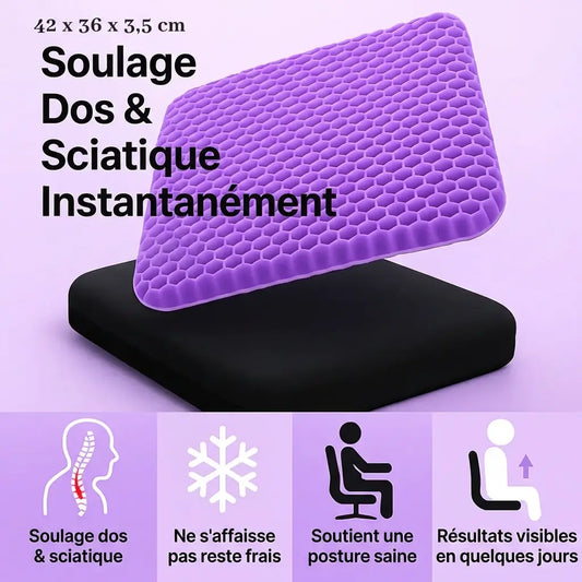 Coussin de siège en gel pur