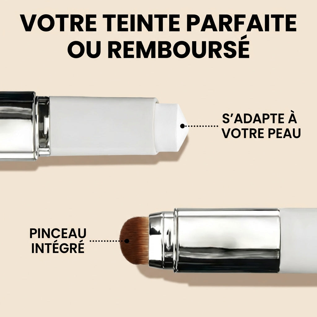 Maquillage 2 en 1 avec pinceau intégré