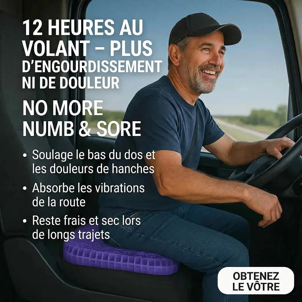 Coussin de siège en gel pur