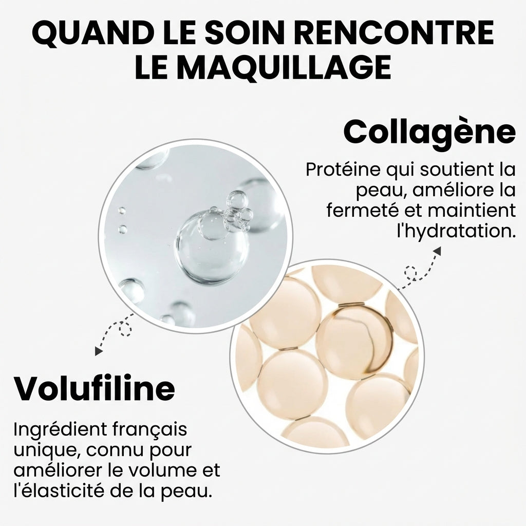 Maquillage 2 en 1 avec pinceau intégré