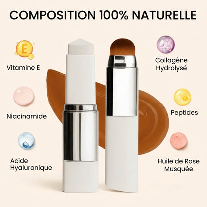 Maquillage 2 en 1 avec pinceau intégré