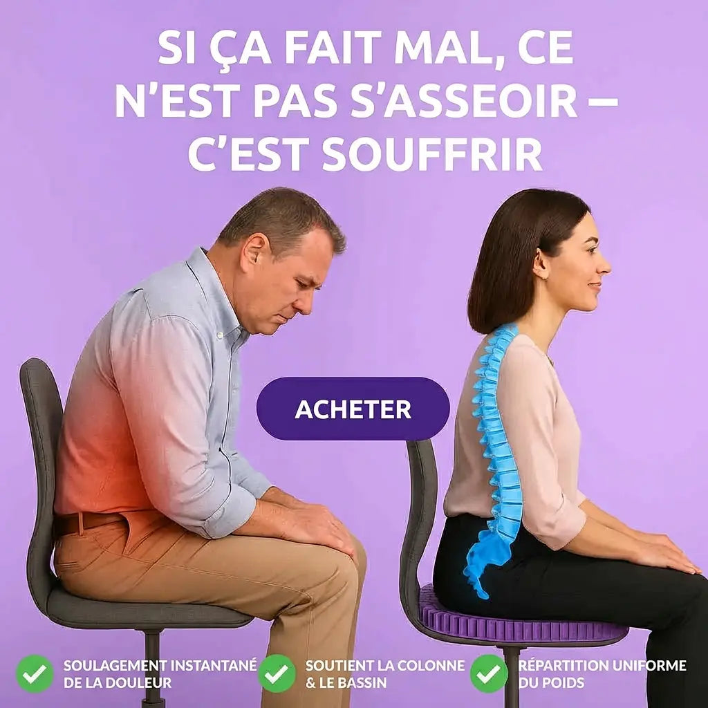 Coussin de siège en gel pur