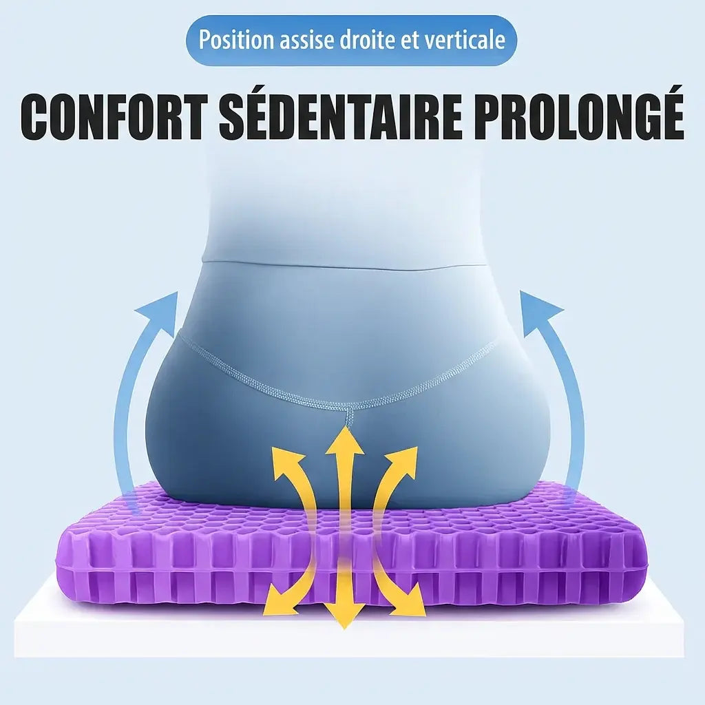 Coussin de siège en gel pur