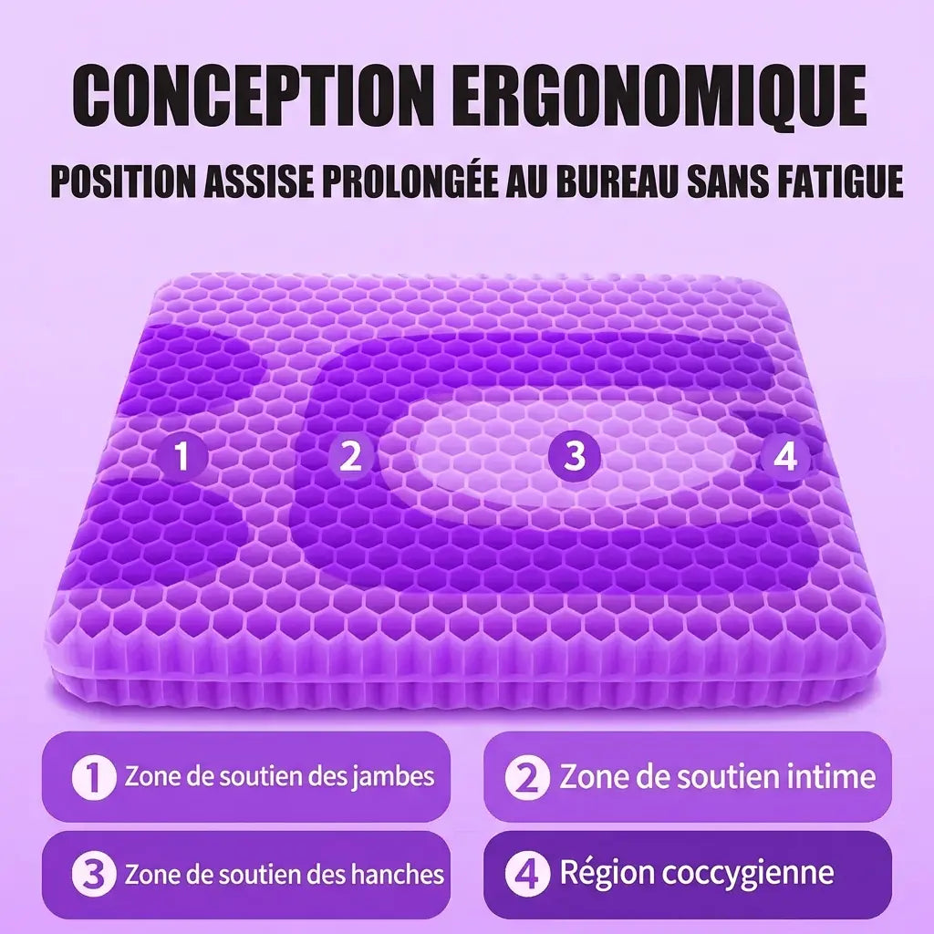 Coussin de siège en gel pur